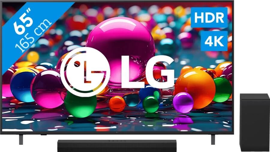 LG 65" Smart UA75 4K (2025) + DS40T