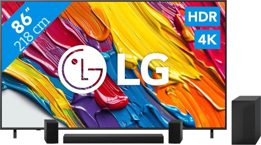 LG 86" QNED82 4K (2025) + DS60TR