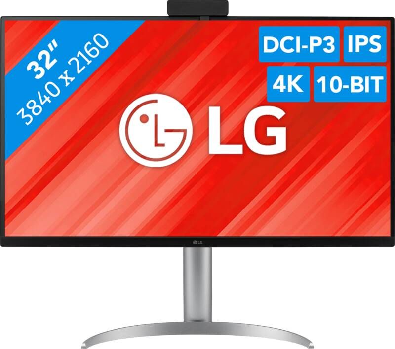 LG UHD IPS 32UQ850V-W Monitor Zilver