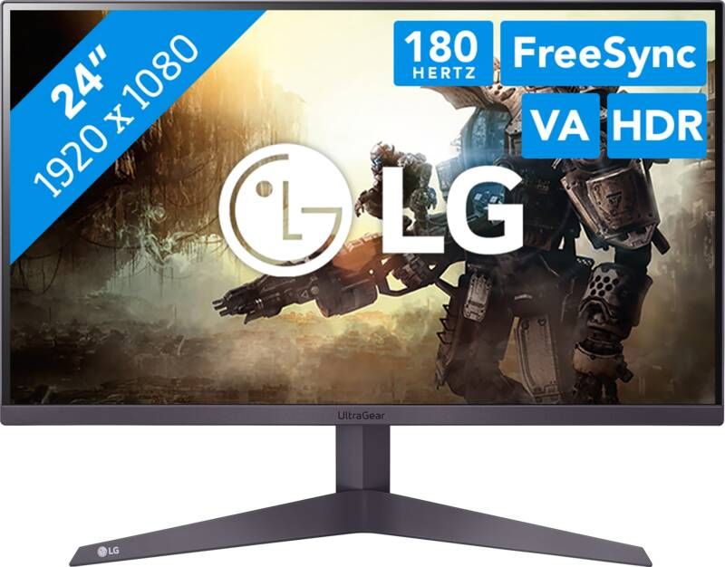 LG UltraGear 24GS50F-B Monitor Zwart