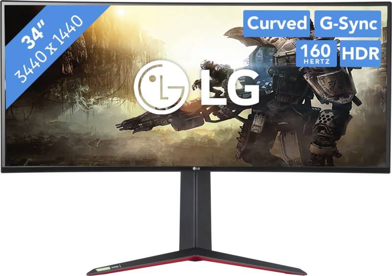 LG Curved-gaming-monitor UltraGear™ 34GN850P 87 cm 34 " UWQHD