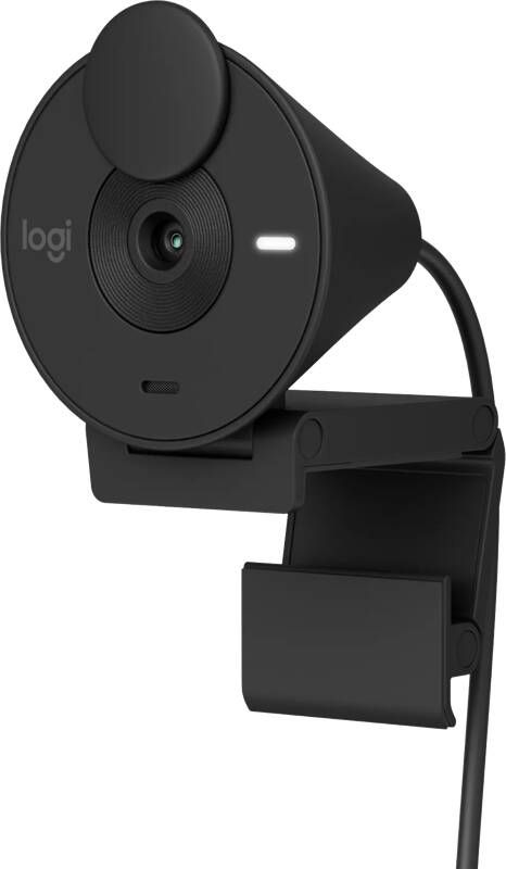 Logitech Brio 300 Full HD -webcam met vertrouwelijkheid microruisreductie USB -C Graphite