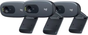 Logitech C270 HD-Webcam 3-pack
