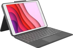 Logitech Combo Touch Apple iPad (2021 2020) Toetsenbord Hoes QWERTY