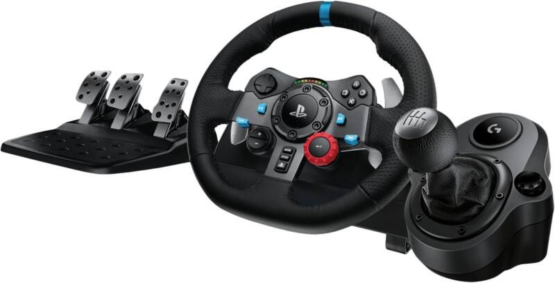 Logitech G 29 Driving Force voor PS en PC + Logitech Driving Force Shifter