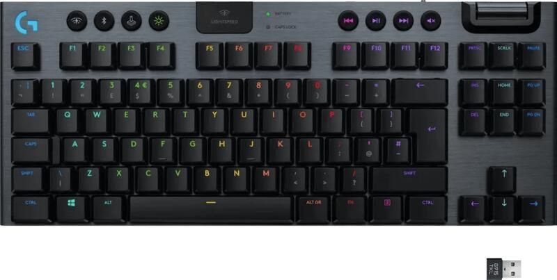 Logitech G 915 TKL Lightspeed Draadloos RGB Mechanisch Gaming Toetsenbord QWERTY