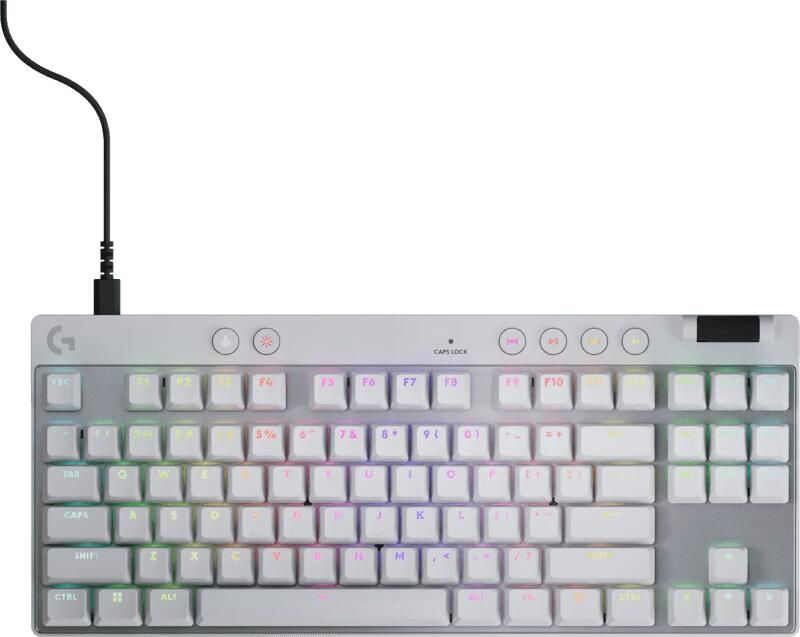 Logitech G Pro X TKL Rapid Gaming Toetsenbord Wit Qwerty