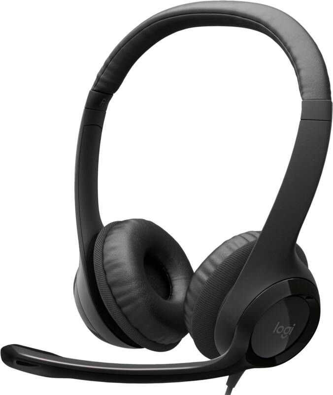 Logitech H390 Stereo USB-A Headset Zwart