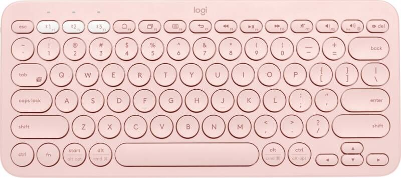 Logitech K380 US international Bluetooth toetsenbord (roze)