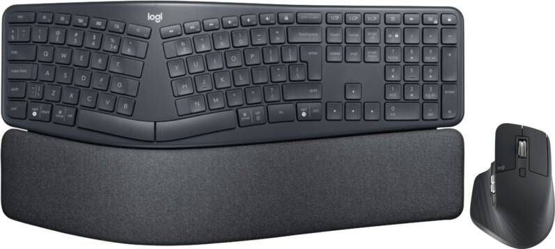 Logitech K860 Ergonomisch Draadloos Toetsenbord QWERTY + MX Master 3S