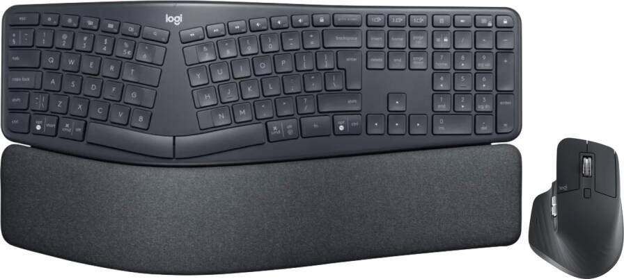 Logitech K860 Ergonomisch Draadloos Toetsenbord QWERTY + MX Master 3S