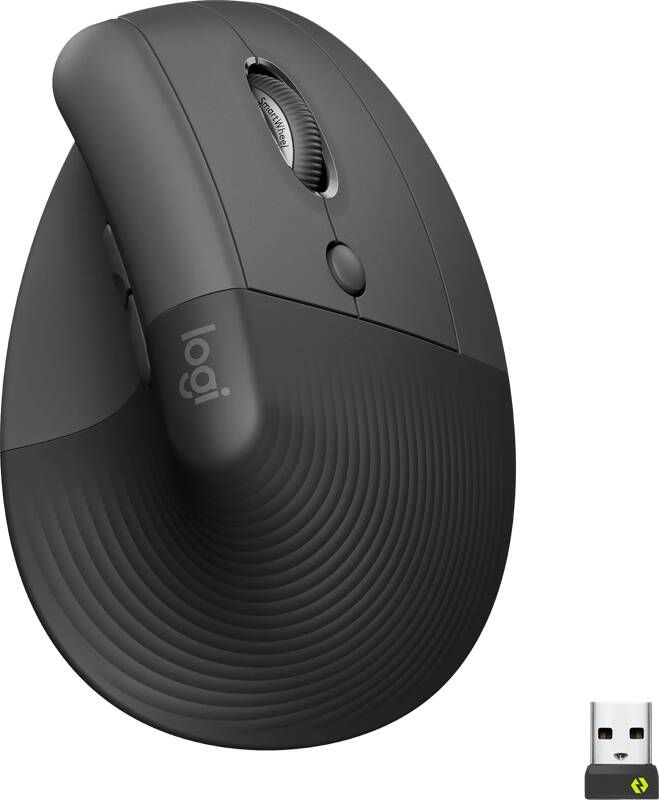 Logitech Lift Vertical Ergonomic Mouse Graphite | Muizen | Computer&IT Randapparatuur | 5099206099784