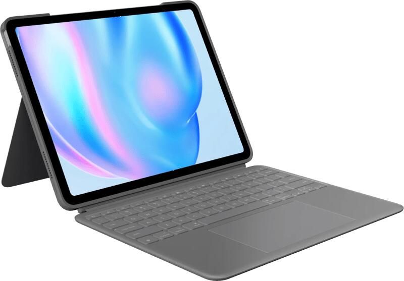 Logitech Combo Touch Apple iPad Air 13" (2026 2025 2024) Toetsenbord Hoes QWERTY Grijs