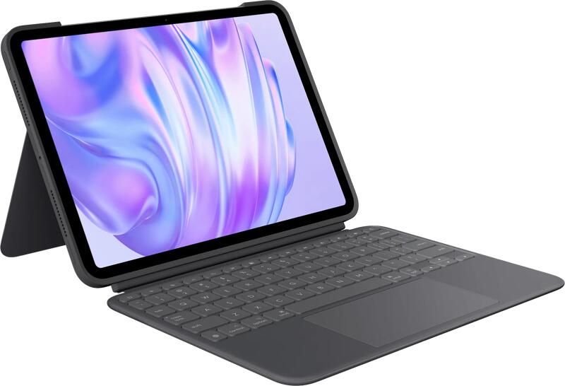 Logitech Combo Touch Apple iPad Pro 11" (2025 2024) Toetsenbord Hoes QWERTY Grijs