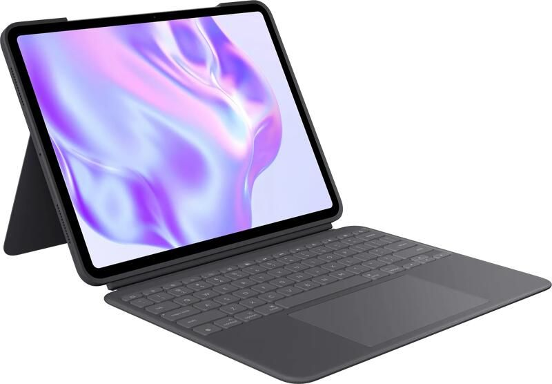 Logitech Combo Touch Apple iPad Pro 13" (2025 2024) Toetsenbord Hoes QWERTY Grijs