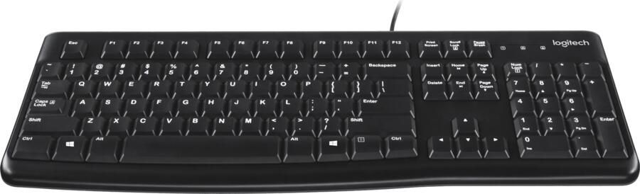 Logitech K120 Toetsenbord QWERTY Toetsenbord Zwart