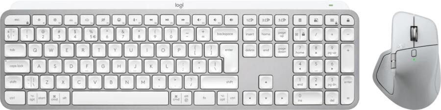 Logitech MX Master 4 voor Mac Zilver + MX Keys S for Mac Qwerty Wit