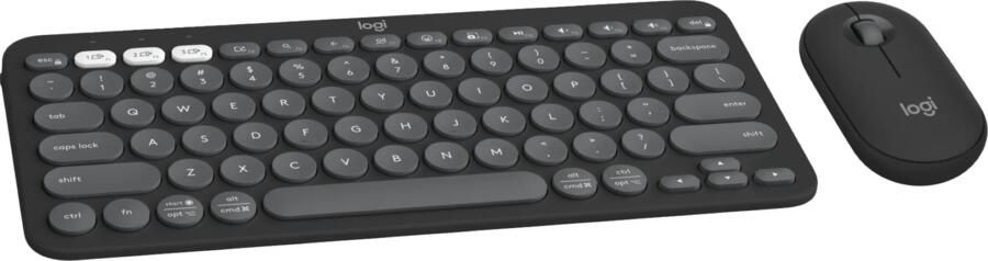 Logitech Pebble 2 Combo Qwerty Zwart