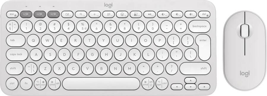Logitech Pebble 2 Combo Qwerty Wit
