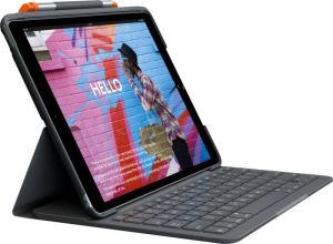Logitech Slim Folio Apple iPad (2021 2020) Toetsenbord Hoes QWERTY