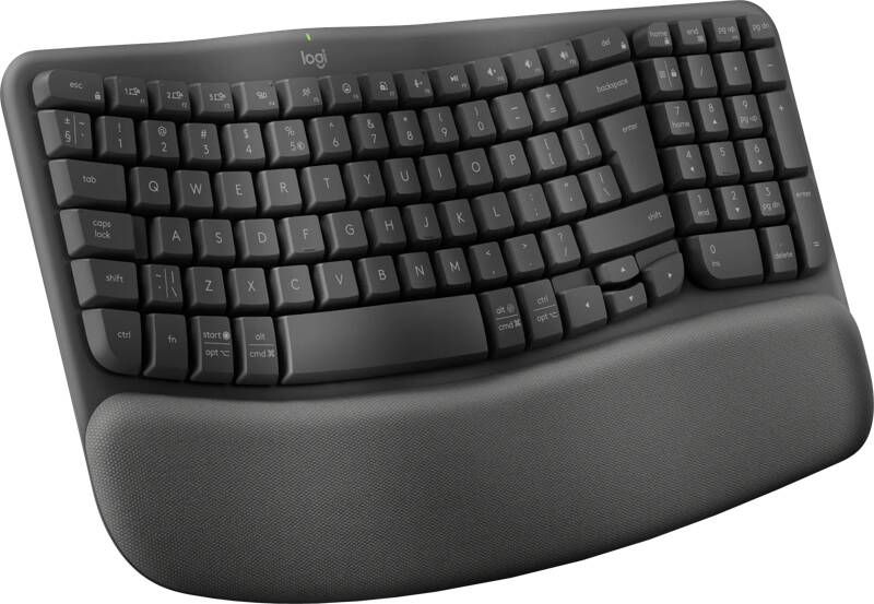 Logitech Wave Keys Draadloos Ergonomisch Toetsenbord QWERTY