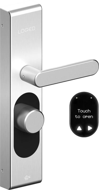 LOQED Touch Smart Lock Slim Deurslot Met Smart Home Integratie Bridge Cilinder & Codetoegang Metaal