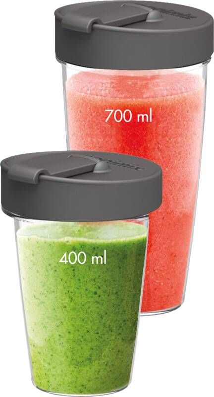 Magimix BlendCups 400 & 700 ml 2 deksels Geschikt voor alle blenders