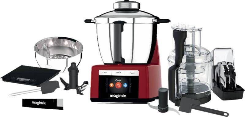 Magimix Cook Expert Inductie Foodprocessor Cookprocessor met 12 Programma’s Rood