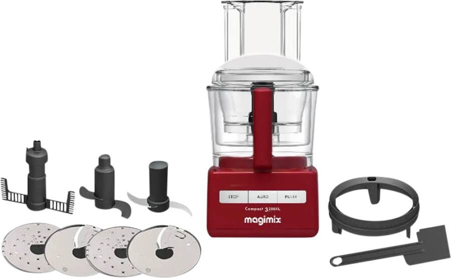 Magimix CS 3200 XL Foodprocessor Keukenmachine Rood