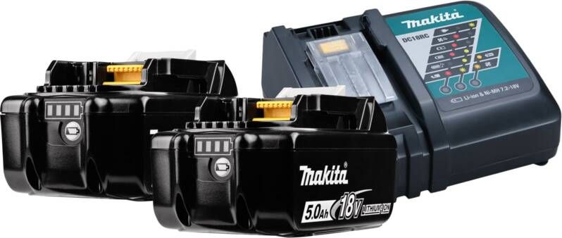 Makita 2x BL1850B LXT 18V 5 0Ah accu + lader