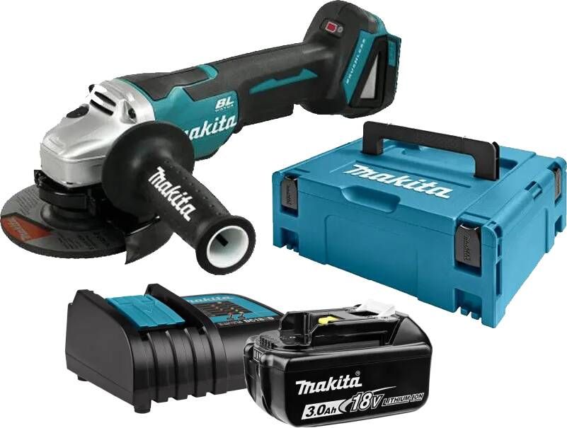 Makita DGA505ZJ + Startset DC18SD+BL1830B