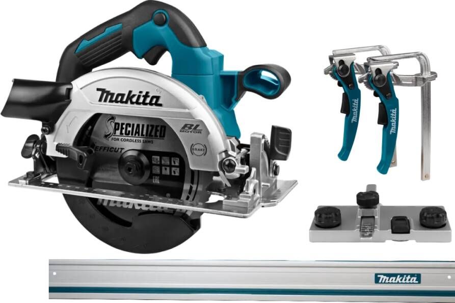 Makita DHS660ZJ (zonder accu) + Geleiderail 1500 mm