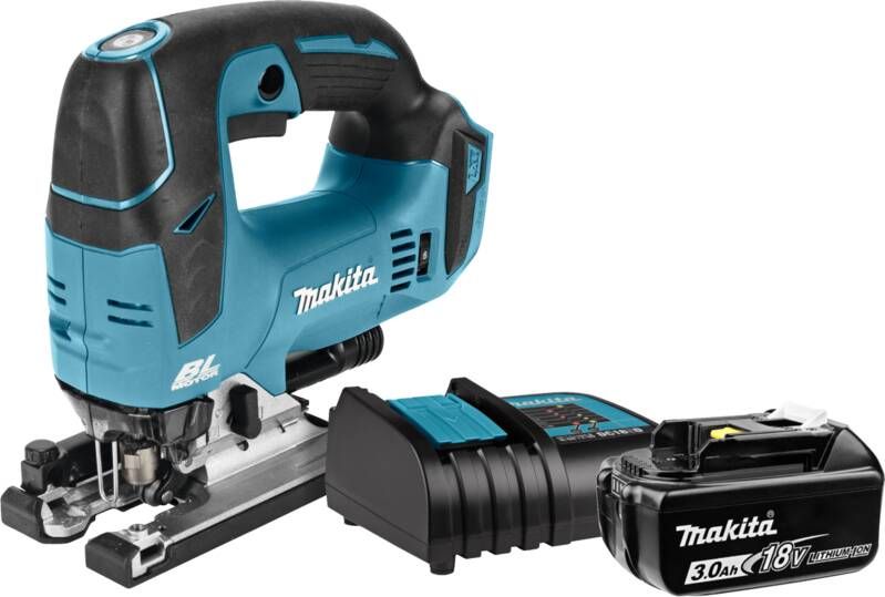 Makita DJV182ZJ + 3 0 Ah accu en lader