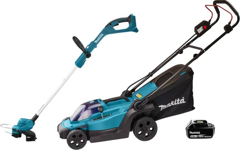 Makita DLM330SM incl. 4 0 Ah Accu + DUR193Z + 5 0 Ah 18V Accu