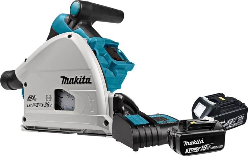 Makita DSP600ZJ + 3 0 Ah (2x) en lader