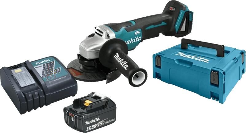Makita DGA505ZJ + Startset 18V LXT 3 0 Ah BL1830B DC18RC