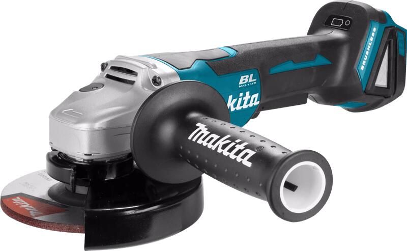 Makita DGA505ZJ 18V Li-Ion Accu haakse slijper body in Mbox 125mm koolborstelloos softstart