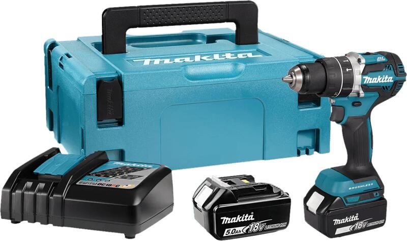 Makita DHP484RTJ Accuklopboormachine 18V 5 0 AH Li-ion