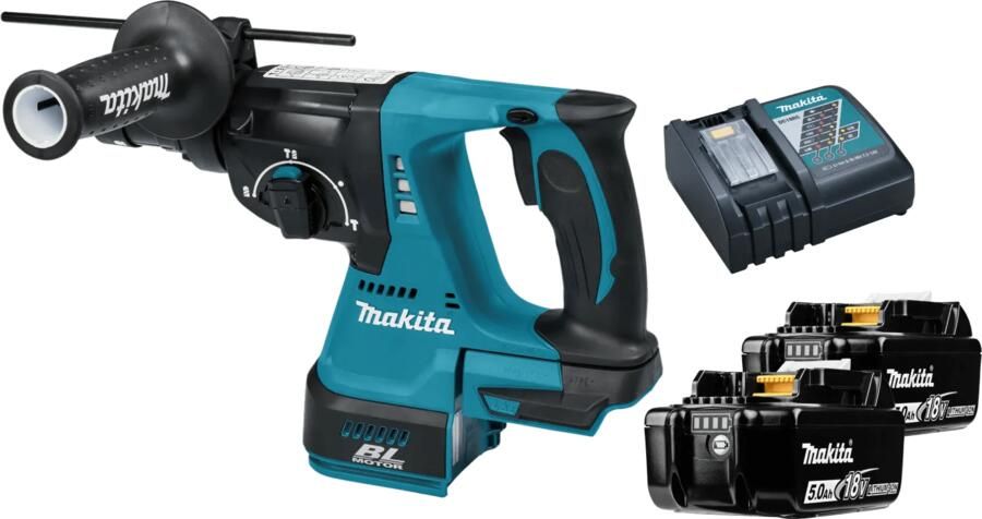 Makita DHR243Z 5 0 Ah Accu (2x) Starterspakket