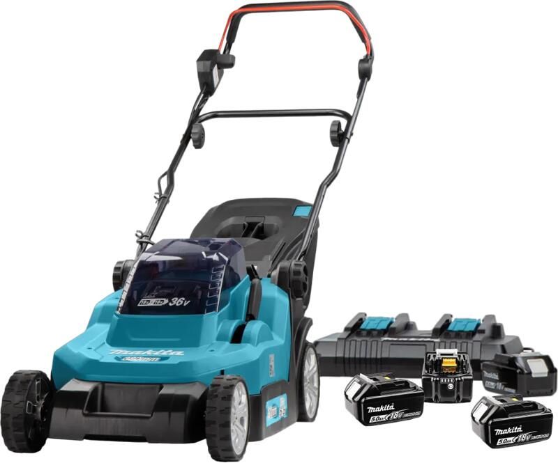 Makita DLM382PT2 5 0 Ah Accu (4x) Starterspakket