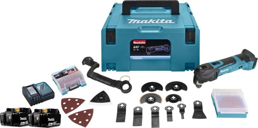 Makita DTM51ZJX3 5 0 Ah Accu (2x) Starterspakket