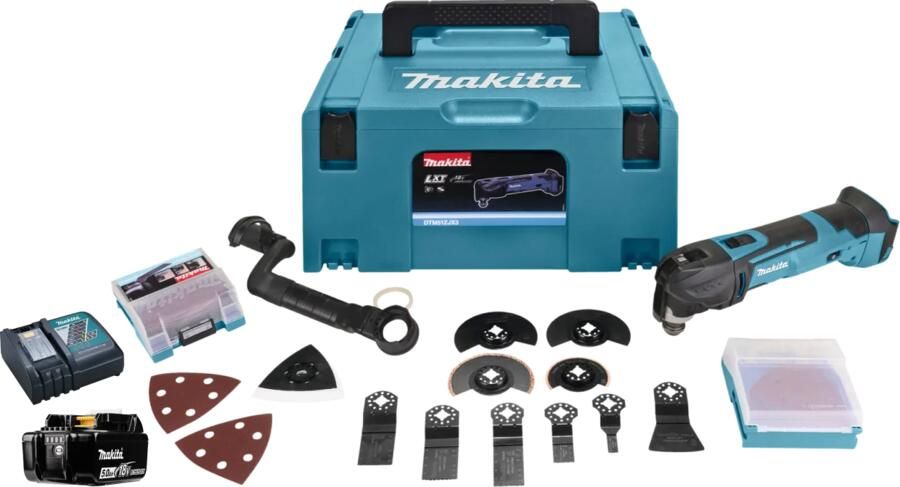 Makita DTM51ZJX3 5 0 Ah Accu Starterspakket
