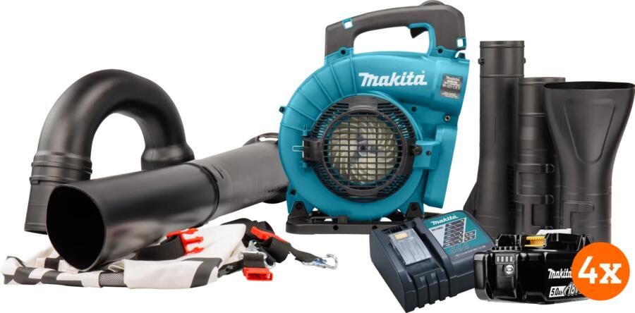Makita DUB363ZV 18v 5 0 Ah Accu (4x) Starterspakket