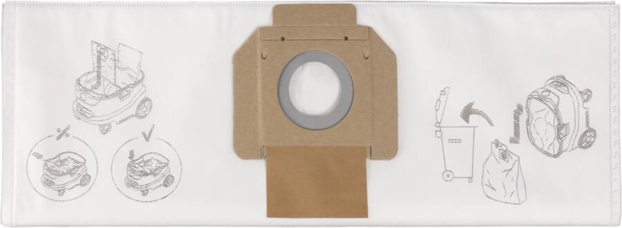 Makita Stofzak Fleece voor VC4210 (5 stuks)