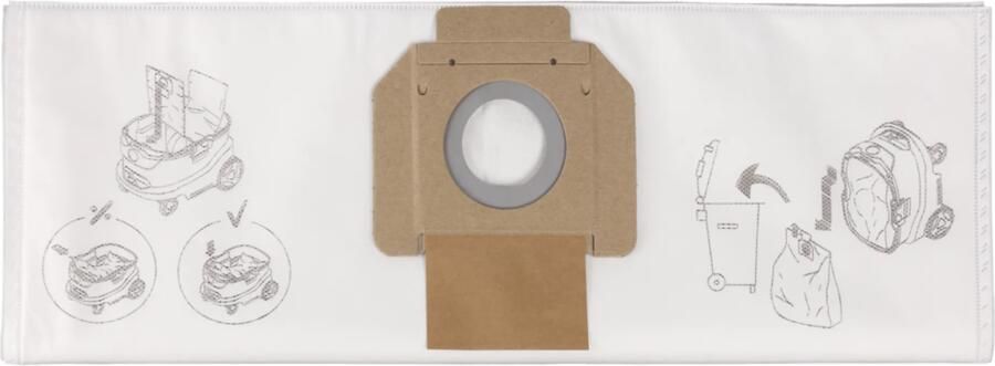 Makita Stofzak Fleece voor VC4210 (5 stuks)