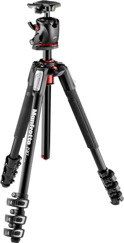 Manfrotto MK190XPro4-BHQ2 Balhoofd Tripod | Tripods | Fotografie Statieven | MK190XPRO4-BHQ2