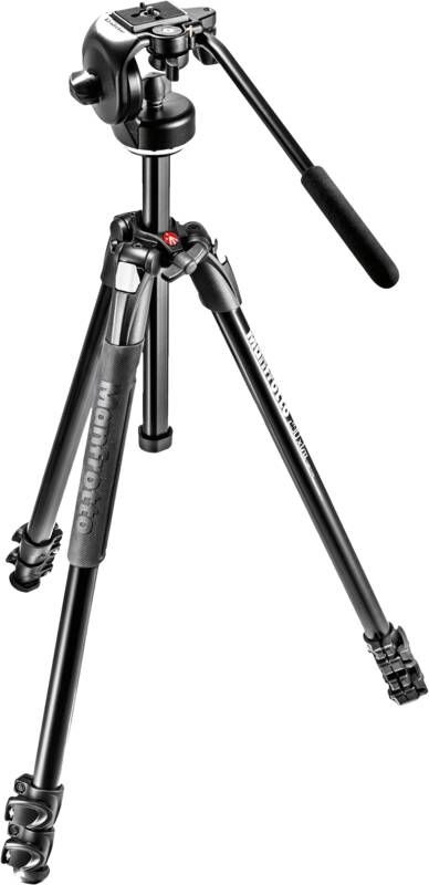 Manfrotto 290 XTRA statief-kit Alu 3 segmenten MK290XTA3-2W | Tripods | Fotografie Statieven | MK290XTA3-2W