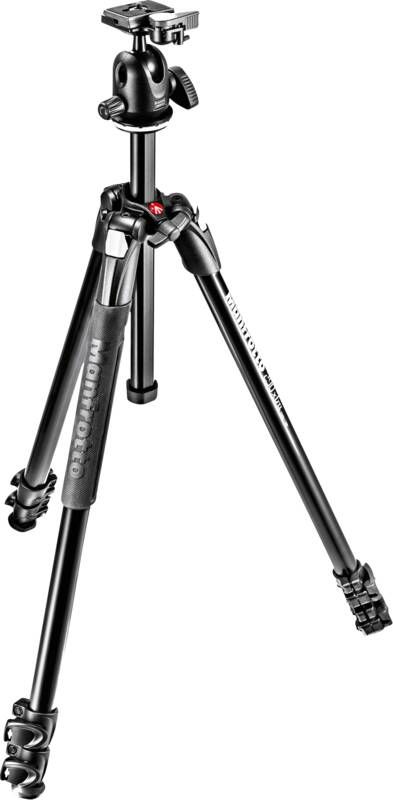 Manfrotto 290 XTRA statief kit Alu 3 segmenten MK290XTA3-BH | Tripods | Fotografie Statieven | MK290XTA3-BH