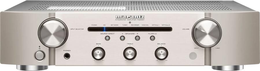 Merkloos arantz PM6007 geïntegreerde versterker zilver 60 W