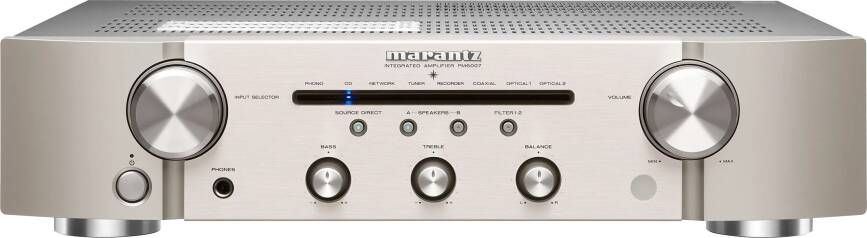 Merkloos arantz PM6007 geïntegreerde versterker zilver 60 W